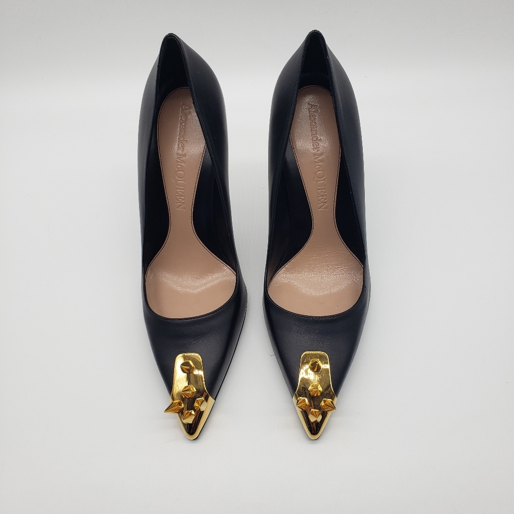 Alexander McQueen Punk Spike leather pumps - Picture 3 of 8